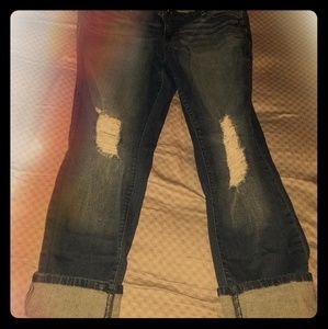 Torrid Boyfriend Crops sz 18